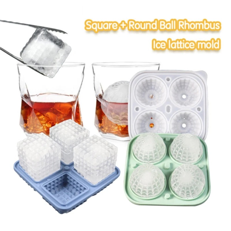 Ice Cube Tray Silicone with Li - đánh giá và giá Coaster Mold Round