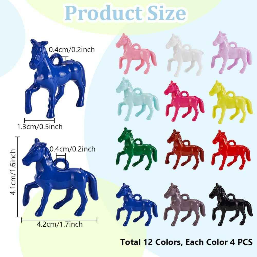 48pcs Opaque Acrylic Pendants  - đánh giá và giá Resin Craft Kit
