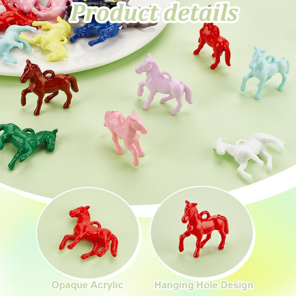 48pcs Opaque Acrylic Pendants  - đánh giá và giá Resin Craft Kit