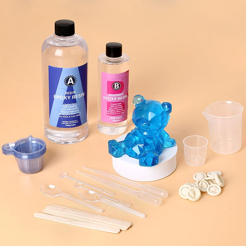Epoxy Resin Kit Crystal Clear  - đánh giá và giá Mixing Cup Silicone