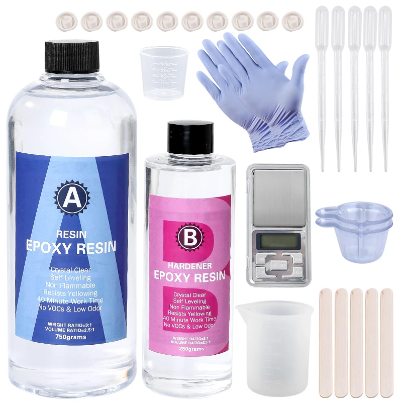 Epoxy Resin Kit Crystal Clear  - đánh giá và giá Mixing Cup Silicone