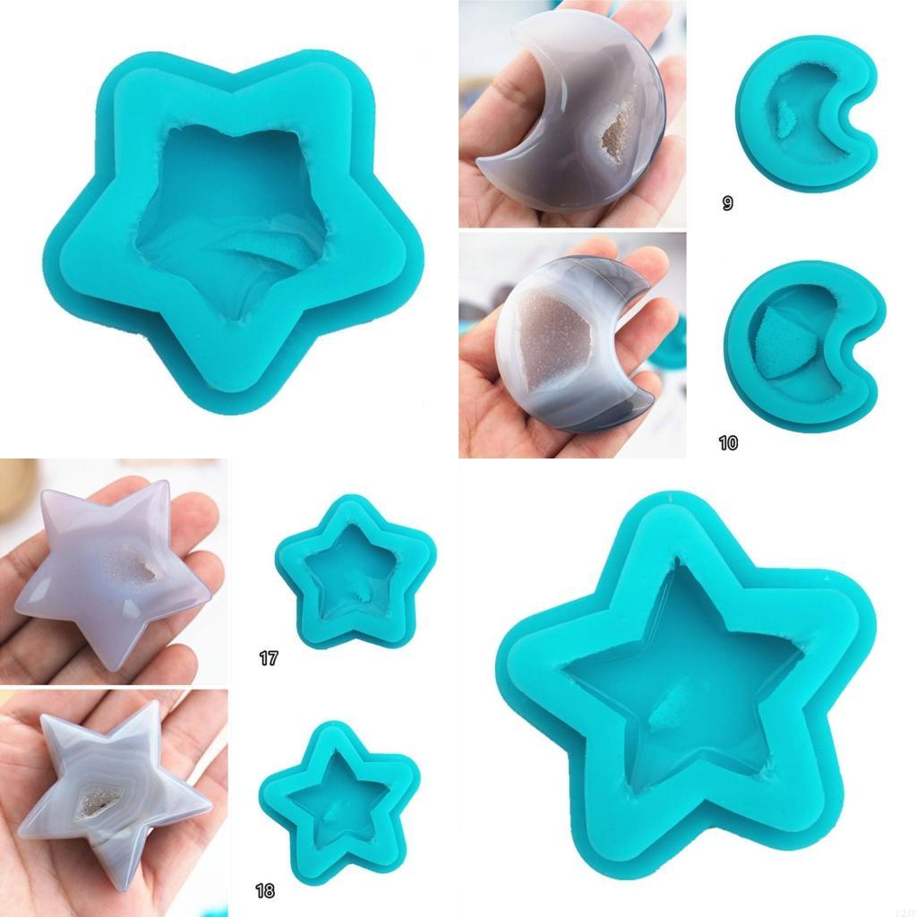 Khuôn silicon đá quý Khuôn đá  - đánh giá và giá Geode Mold Silicone