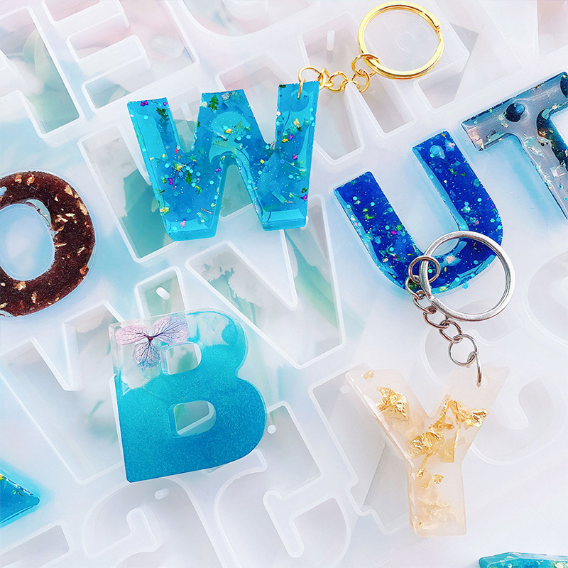 Alphabet Epoxy Resin Silicone  - đánh giá và giá Gold Foil Flakes