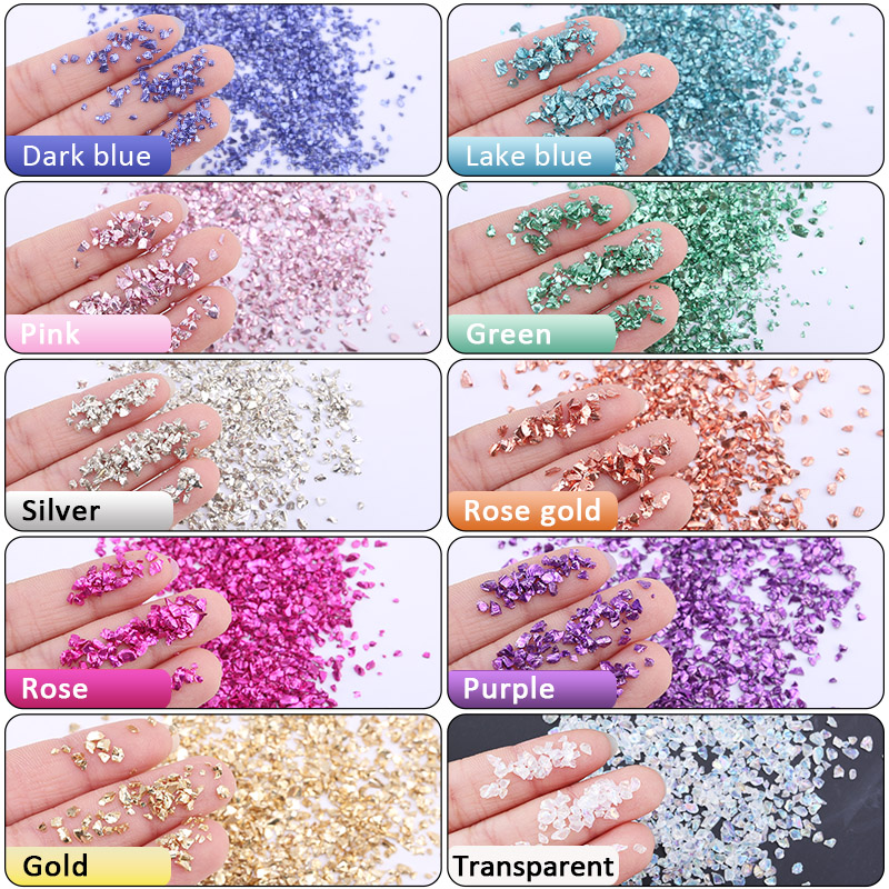 Epoxy Resin Colorful Metallic  - đánh giá và giá Gold Foil Flakes