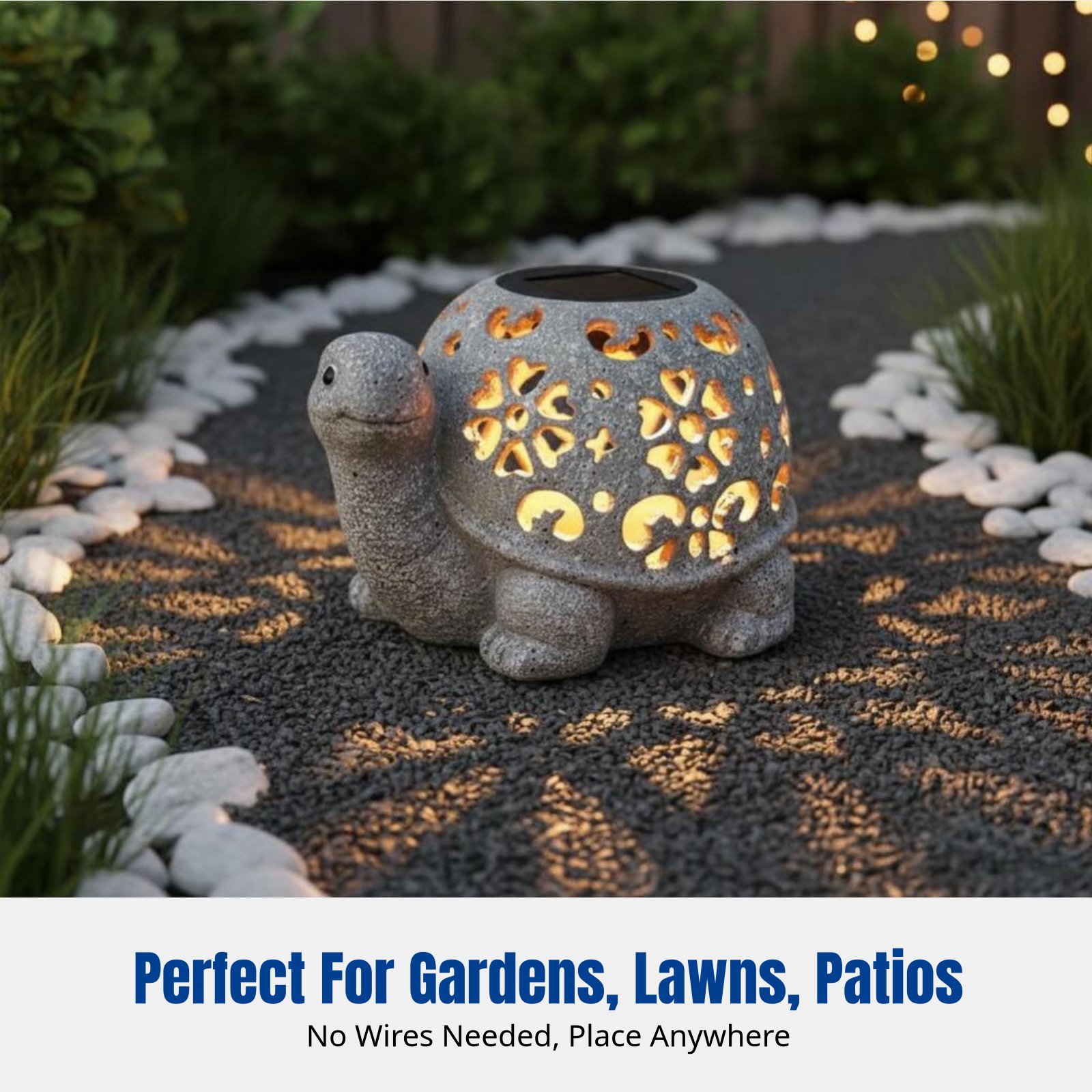 Garden Decor, Solar Hollow Tur - đánh giá và giá Resin Crafts