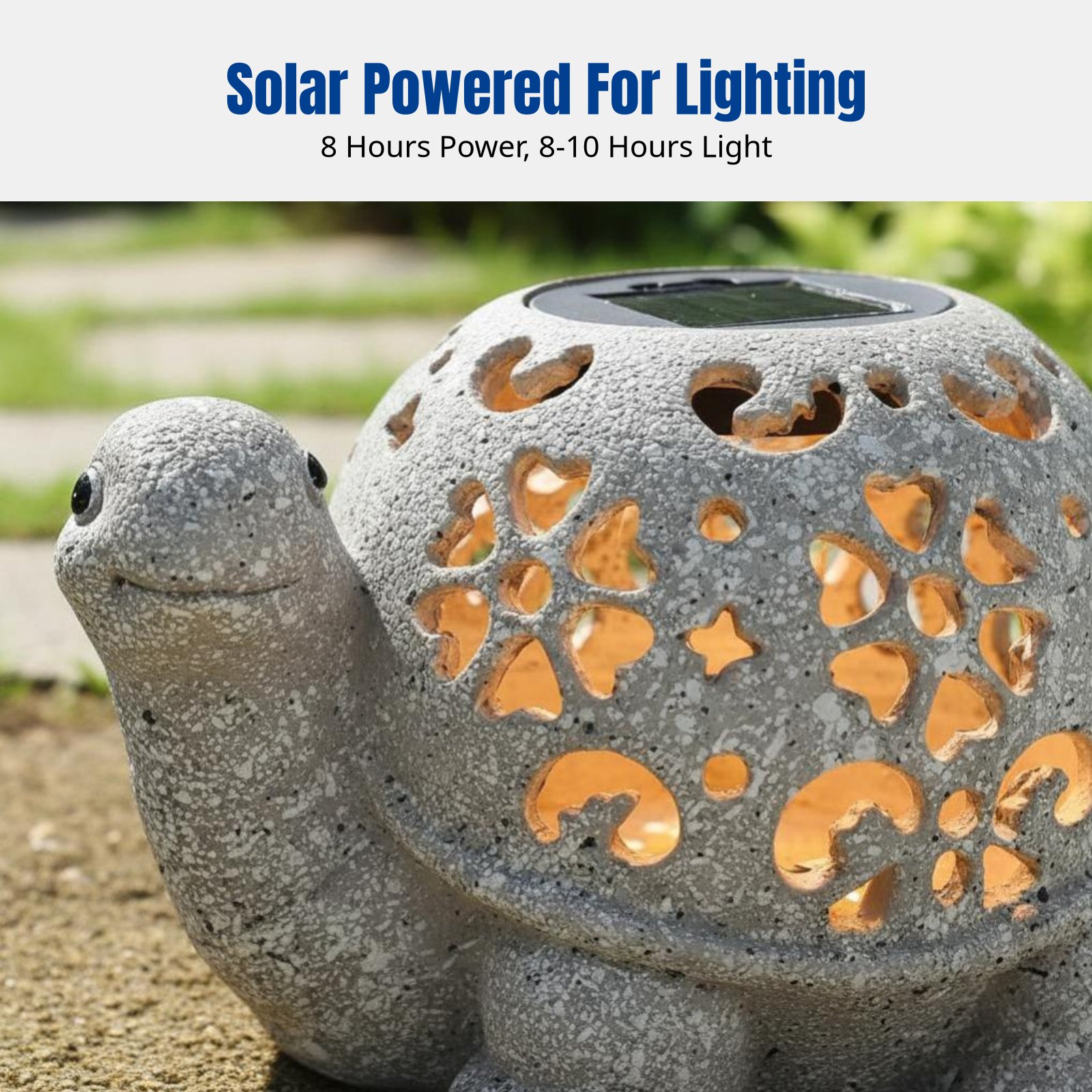 Garden Decor, Solar Hollow Tur - đánh giá và giá Resin Crafts