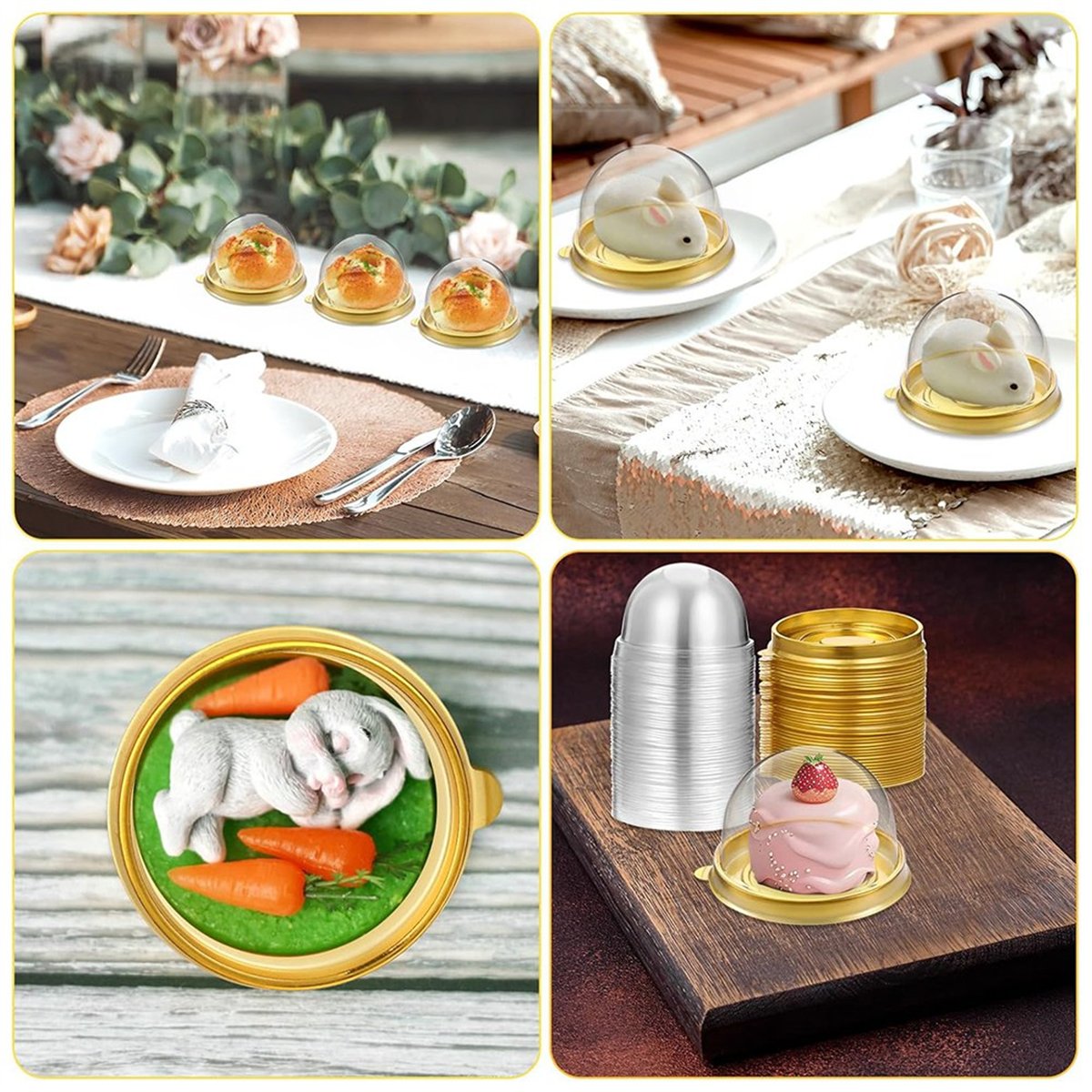 New Charcuterie Domes with Lid - đánh giá và giá Dome Mold Clear
