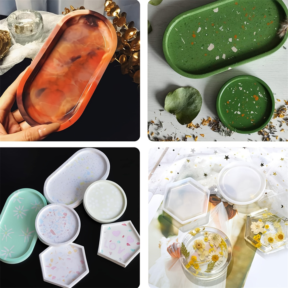 4pcs/Set Storage Tray Coaster  - đánh giá và giá Serving Tray Mold