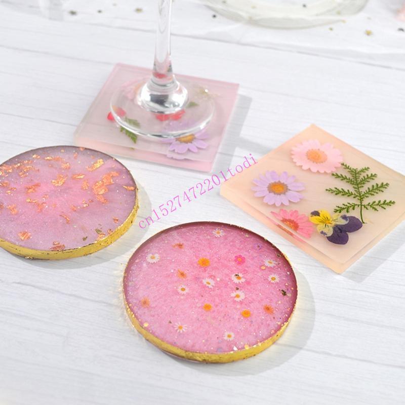 2 Chiếc Tròn Vuông Nhựa Khuôn  - đánh giá và giá Geode Mold Silicone