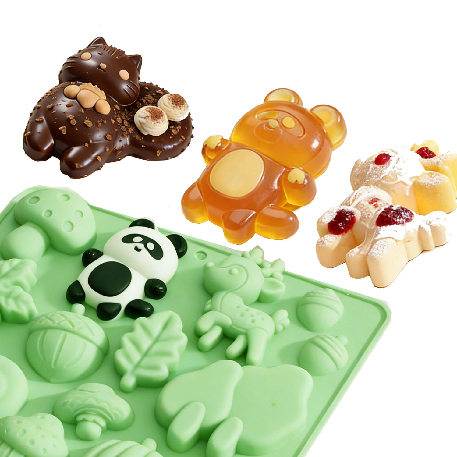 1 Silicone Cake Mold in the Sh - đánh giá và giá Resin Craft Material