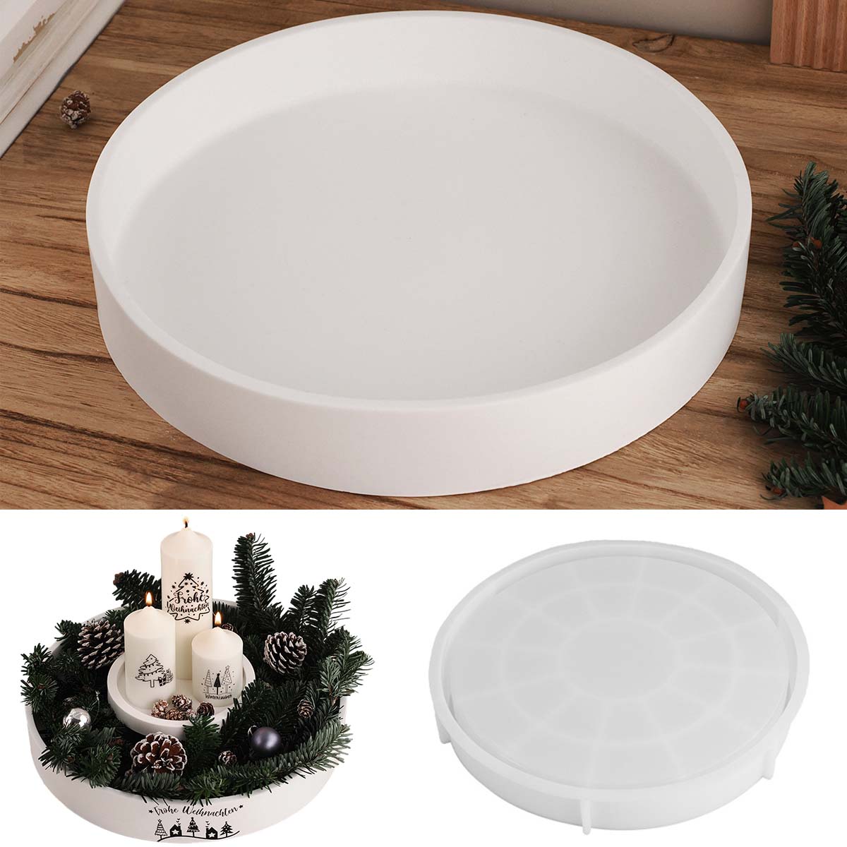 Concrete Round Candle Bowl Ves - đánh giá và giá Coaster Mold Round