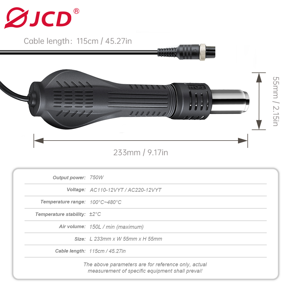 JCD Không Khí Nóng Súng Bộ Hàn - đánh giá và giá Heat Gun Small