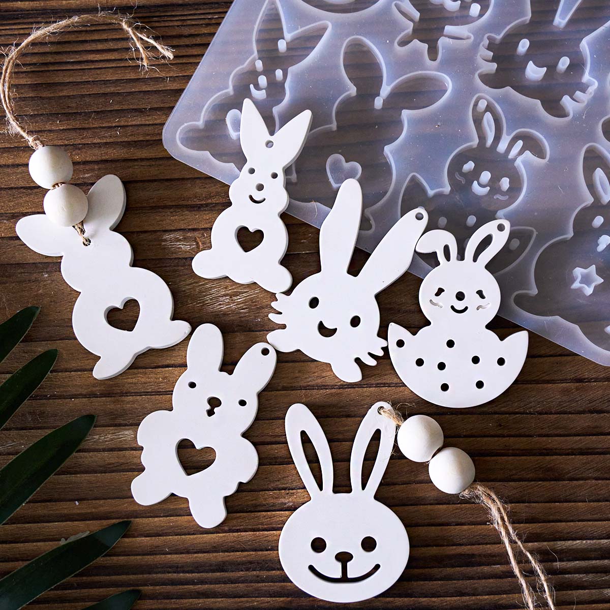 Easter Bunny Ornaments Silicon - đánh giá và giá Resin Crafts Diy