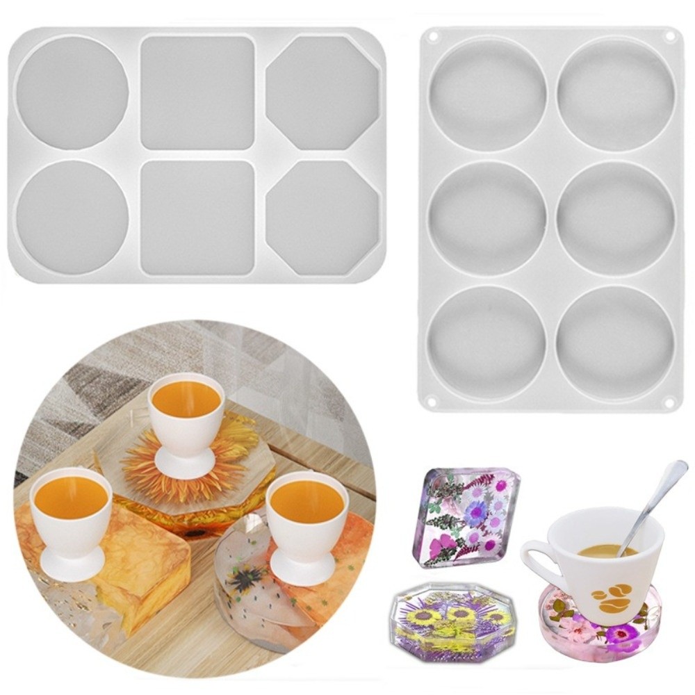 Easy To Use Creative Coasters  - đánh giá và giá Coaster Mold Round