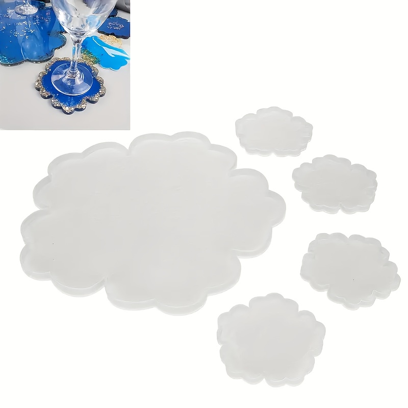 5pcs Mirror Large Flower Small - đánh giá và giá Silicone Mold Tray