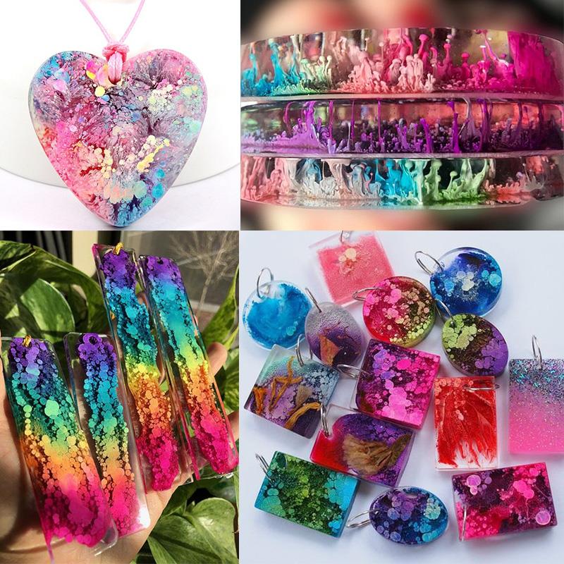 24 Color 10ml Art Ink Alcohol  - đánh giá và giá Resin Dye Alcohol