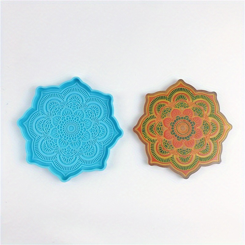 Mandala Coaster Silicone Mold  - đánh giá và giá Coaster Mold Round