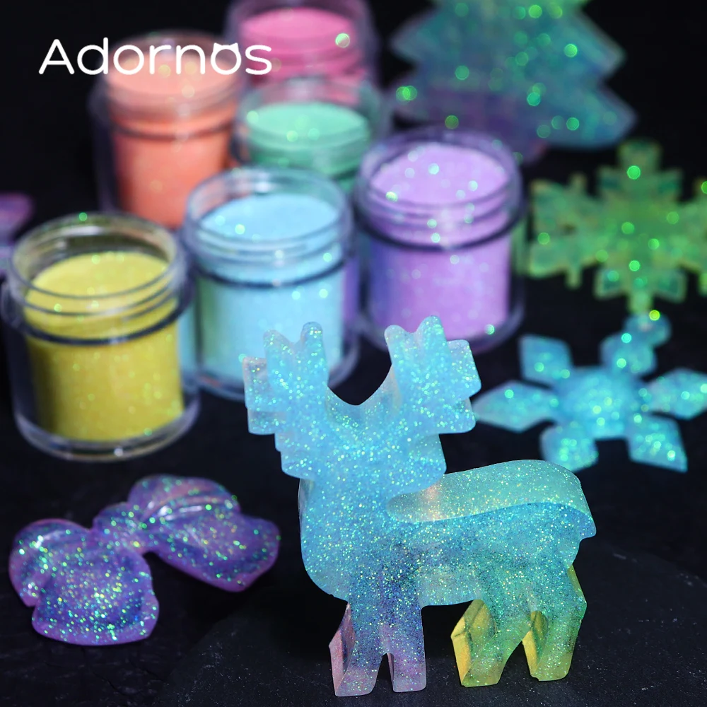 Iridescent Glitter Sugar Powde - đánh giá và giá Resin Pigment Set