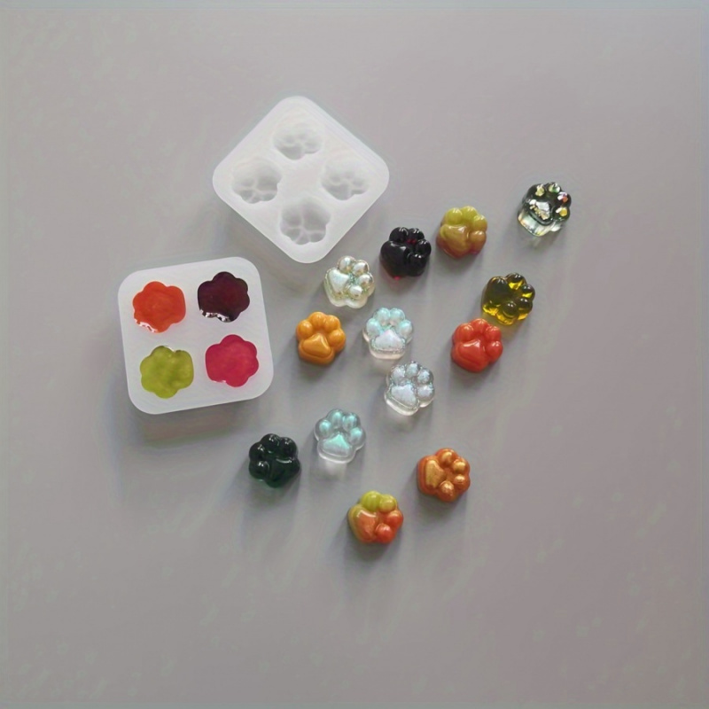 1Cat Paw Pattern Silicone Mold - đánh giá và giá Resin Craft Ideas