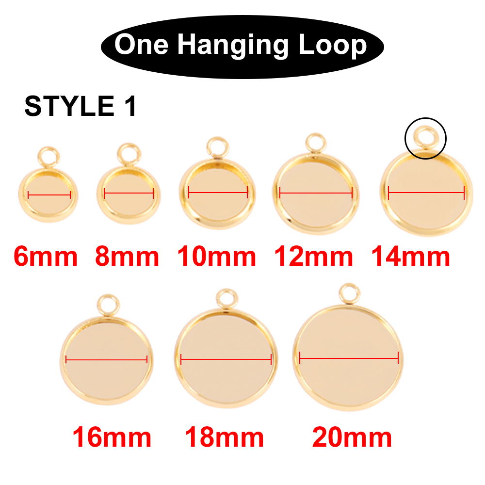 10Pcs Stainless Steel Cabochon - đánh giá và giá Bezels Set Pendant