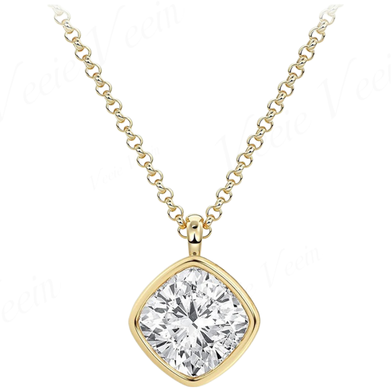 Veeie Veein Jewelry 3ct Irregu - đánh giá và giá Bezels Set Pendant