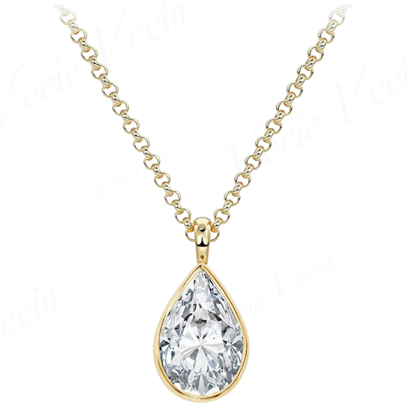 Veeie Veein Jewelry 3ct Irregu - đánh giá và giá Bezels Set Pendant