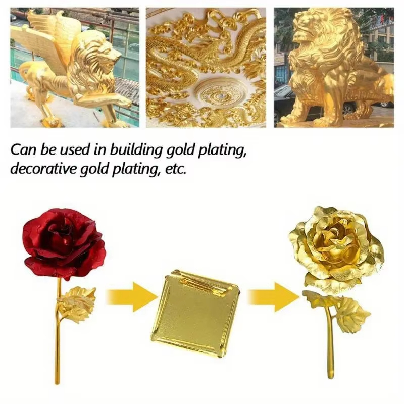 100pcs Imitation Gold Sliver C - đánh giá và giá Gold Foil Flakes
