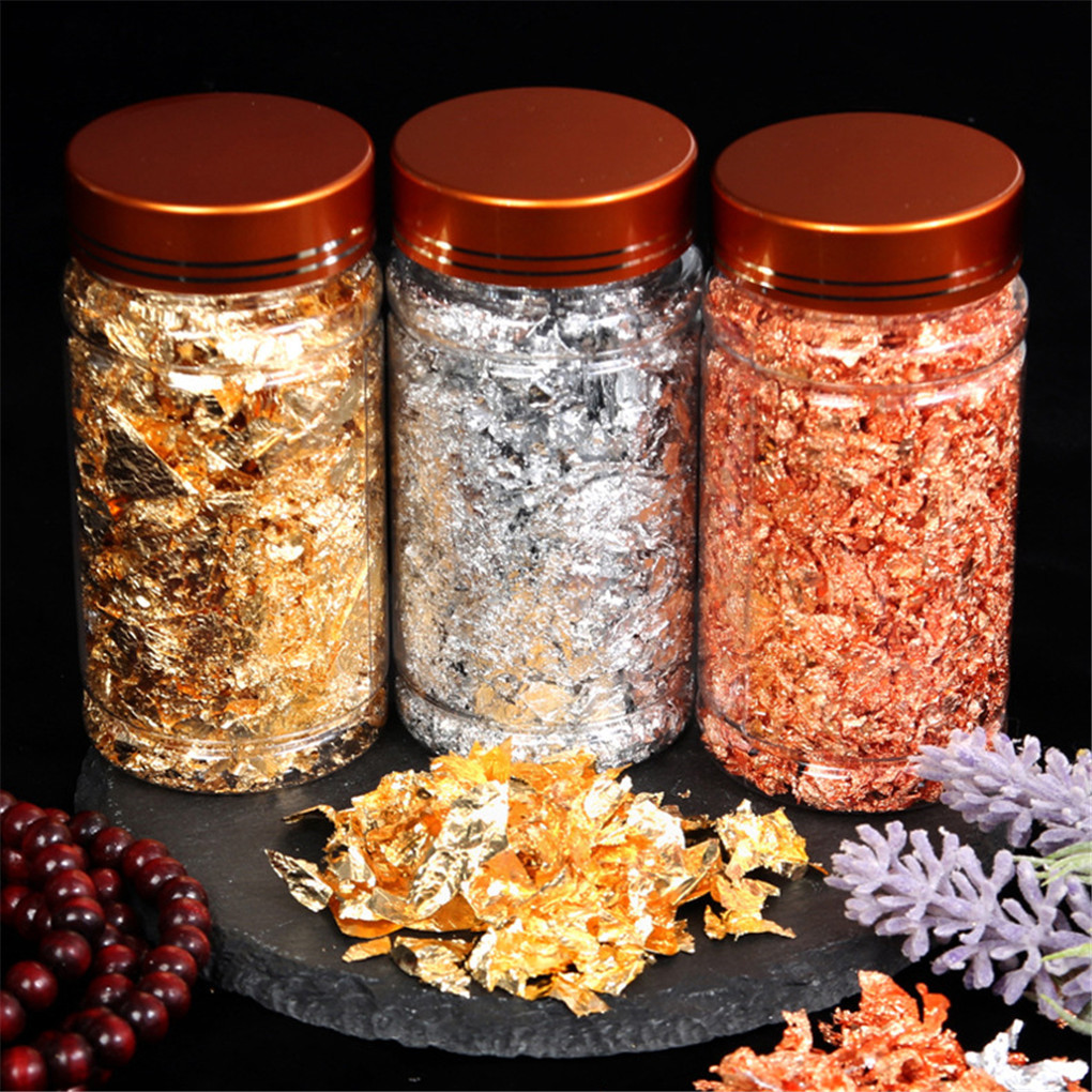 Sáng Bóng Vàng Chính Hãng Lá S - đánh giá và giá Gold Foil Flakes