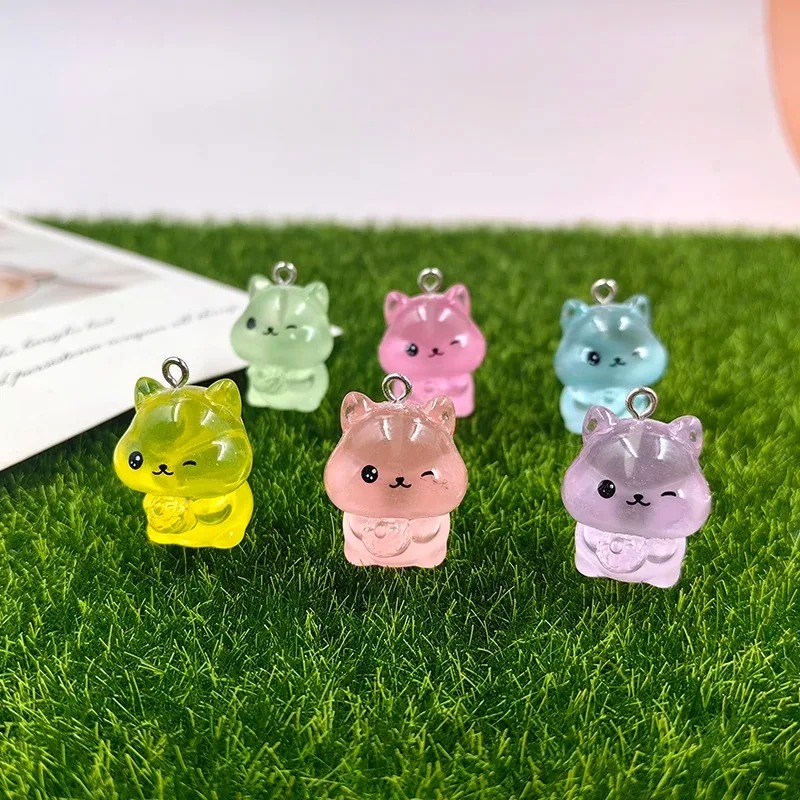 10Pcs Glow In The Dark Kawaii  - đánh giá và giá Resin Craft Supplies
