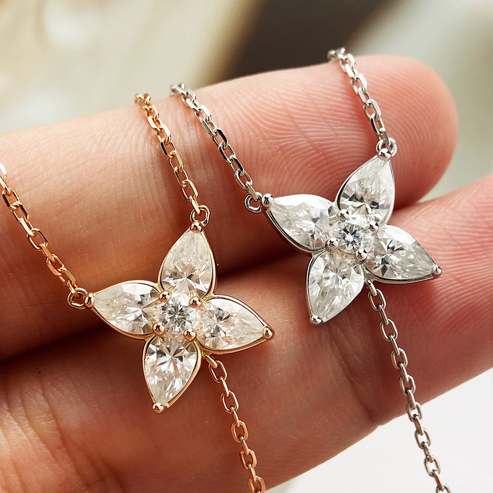 Bezel Set All Moissanite Penda - đánh giá và giá Bezels Set Pendant