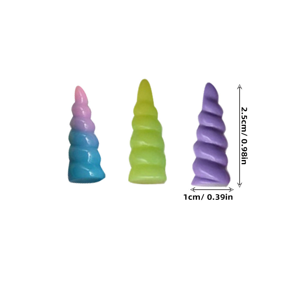 10Pcs Unicorn Horn Resin Spira - đánh giá và giá Resin Craft Supplies