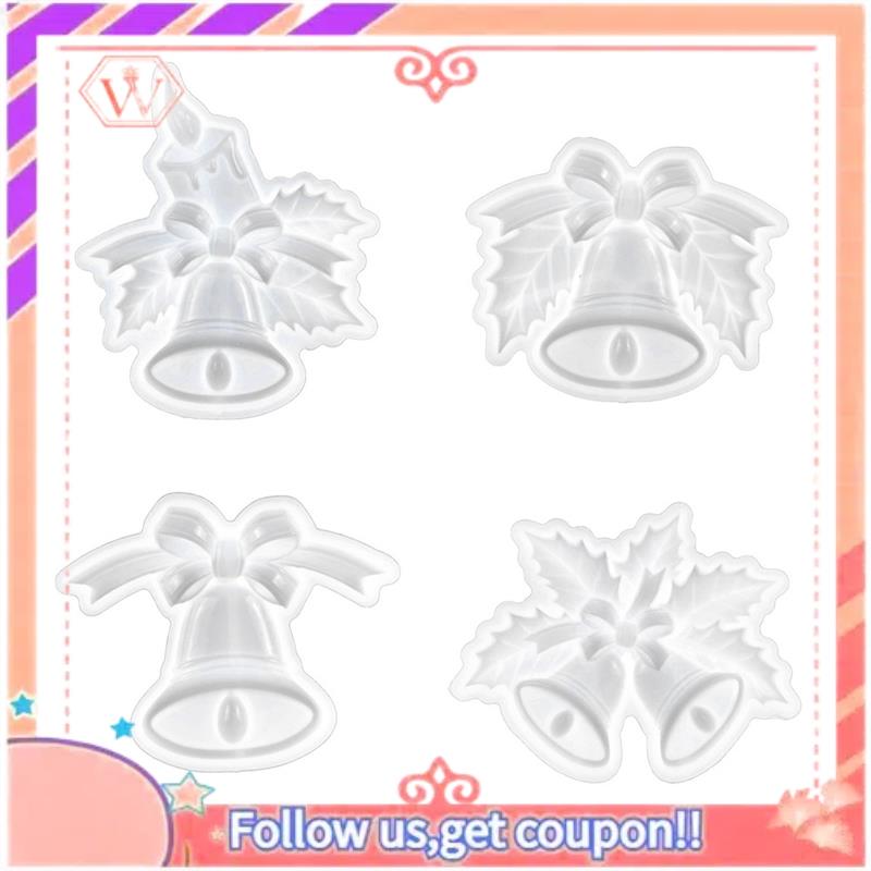 4Pcs/Set DIY Christmas Bell Or - đánh giá và giá Resin Crafts